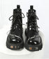 Wire Design Lace-up Boots